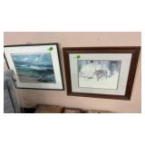 BOBCAT PHOTOGRAPH & OCEAN SCENE PRINT THAT IS