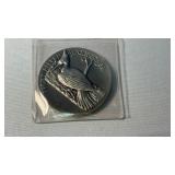 1 oz STERLING SILVER WILDLIFE COIN, IVORY BILLED