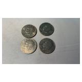 4 EISENHOWER DOLLARS