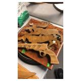 PISTOL KEY RACK, DEER DECOUPAGE RACK & CUT OUT