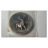 1 oz STERLING SILVER WILDLIFE COIN, TULE ELK