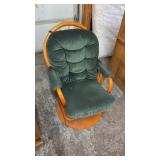 GLIDER ROCKER W/ OAK FRAME