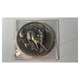 1 oz STERLING SILVER WILDLIFE COIN, RED FOX