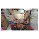 ANTIQUE SADDLE & STAND