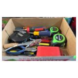 TAPE MEASURE, SCREWDRIVERS, PLIERS & MISC