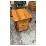 DROP LEAF TABLE W/ 3 DRAWERS