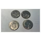 4 EISENHOWER DOLLARS