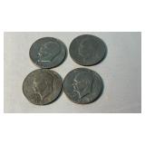 4 EISENHOWER DOLLARS