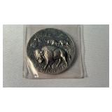 1 oz STERLING SILVER WILDLIFE COIN, PLAINS BISON