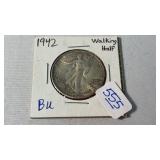 1942 WALKING LIBERTY SILVER HALF DOLLAR