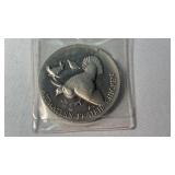 1 oz STERLING SILVER WILDLIFE COIN, ATTWATER