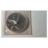 1 oz STERLING SILVER WILDLIFE COIN, TRUMPETER SWAN
