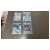 4 BLASTOISE POKEMON CARDS