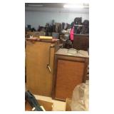 2 CUSTOM BUILT LANTERN STORAGE BOXES, EMPTY