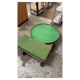 ROLLING CART, PLATFORM & POKER TABLE