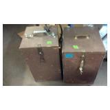 PROPANE HEATER IN CUSTOM WOOD BOX & PROPANE TANK
