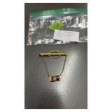 1960 MONTANA MOSS AGATE TIE CLASP