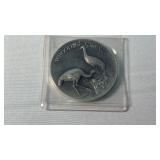 1 oz STERLING SILVER WILDLIFE COIN, WHOOPING CRANE