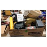 BX W/ JIGSAW, WINDOW CLEANING MITTS, NECK LAMP,