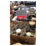 BX OF HARDWARE IN JARS & BX OF MISC SHOP ITEMS