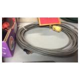 GRAY EXTENSION CORD & RATCHET STRAPS