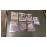 7 MEW POKEMON CARDS