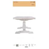 NIB CALEB DISTRESSED IVORY DINING TABLE 78'