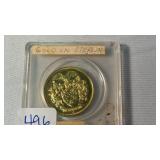 FRANKLIN MINT COLLECTOR SOCIETY COIN GOLD OVER