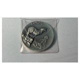 1 oz STERLING SILVER WILDLIFE COIN, COYOTE