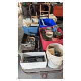 LARGE GROUP OF HARDWARE & SHOP ITEMS ON CART