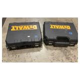 DEWALT 18V DRILL AND IMPACT WITH CASES