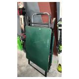 WOOD AND METAL FOLDING TABLE