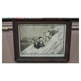 JOSEPH SCHEUERLE VTG GNP FRAMED PRINT