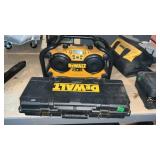 DEWALT SHOP RADIO AND SAWZALL IN CASE