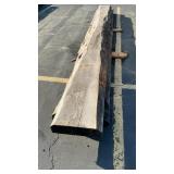 2 LIVE EDGE WOOD BEAMS 16' LENGTH