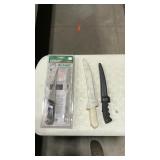 3 ASSORTED FILLET KNIVES