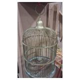 BRASS ANTQ BIRD CAGE