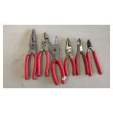 6 SNAP-ON ASSORTED PLIERS