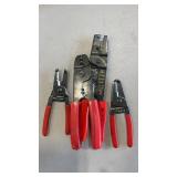 4 VARIOUS WIRE STRIPPER/ CUTTERS