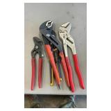 4 ASSORTED TONGUE-AND-GROOVE PLIERS