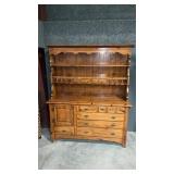 PILGRIM PINE HUTCH/SIDEBOARD BRASS ACCENT