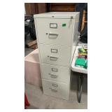 HON 4 DRAWER FILING CABINET W/  2 KEYS