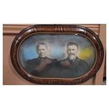 'LONG LOST RELATIVES' FRAMED ART W/ CONVEX GLASS