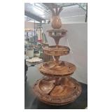 MCM MONKEY POD LAZY SUSAN