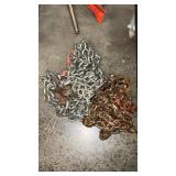 2 HD CHAINS W/ HOOKS 11' + 16'