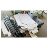 2- 6 TIER WHALEN SHELVING UNITS GROUP OF CARDBOARD