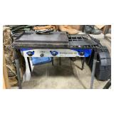 CAMP CHEF 3X BURNER PROPANE CAMP STOVE W/ GRIDDLE