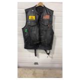 MILWAUKEE LEATHER MOTORCYCLE VEST XL AND LEATHER