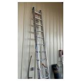 WERNER EVERLEVEL 24' ALUMINUM EXTENSION LADDER