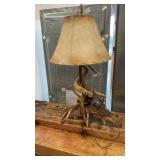 MIXED ANTLER & HORN ACCENT LAMP